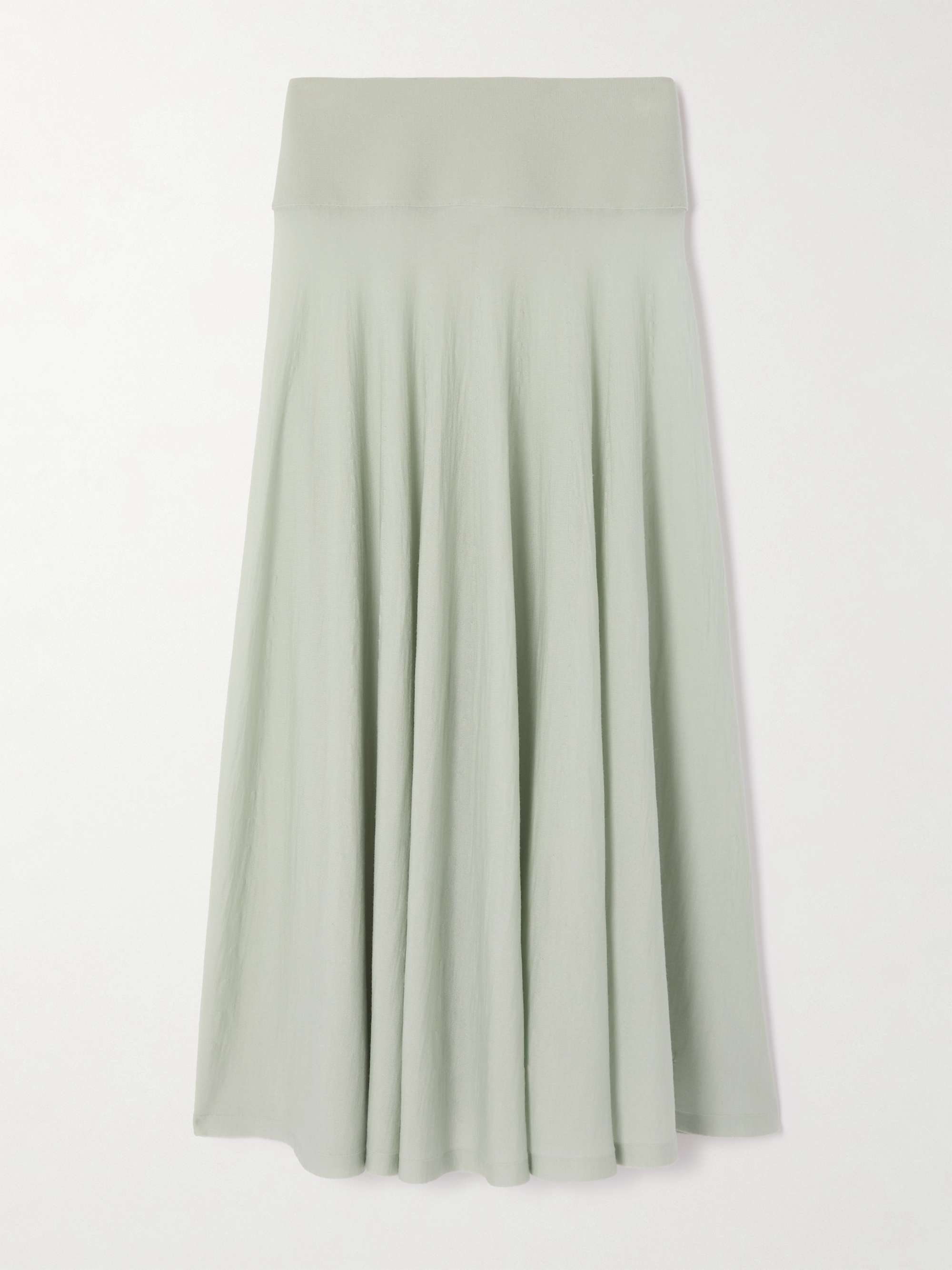 Wool-Blend Maxi Skirt