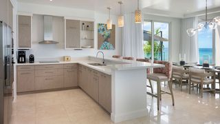 Kitchen in a villa at Windjammer Landing