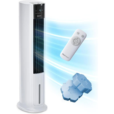 Pro Breeze&amp;reg; 7L 4in1 Evaporative Air Cooler &amp;amp; 42" Portable Tower Fan