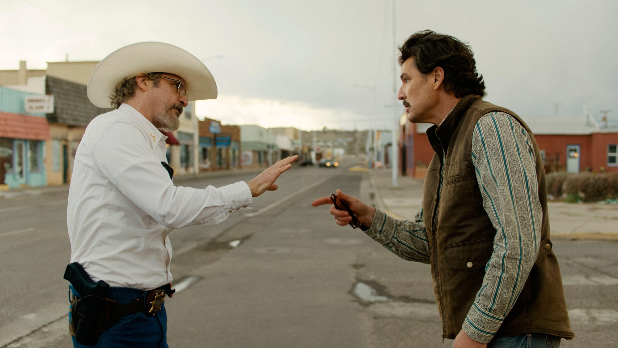 'Eddington' (2025) directed by Ari Aster and starring Joaquin Phoenix and Pedro Pascal