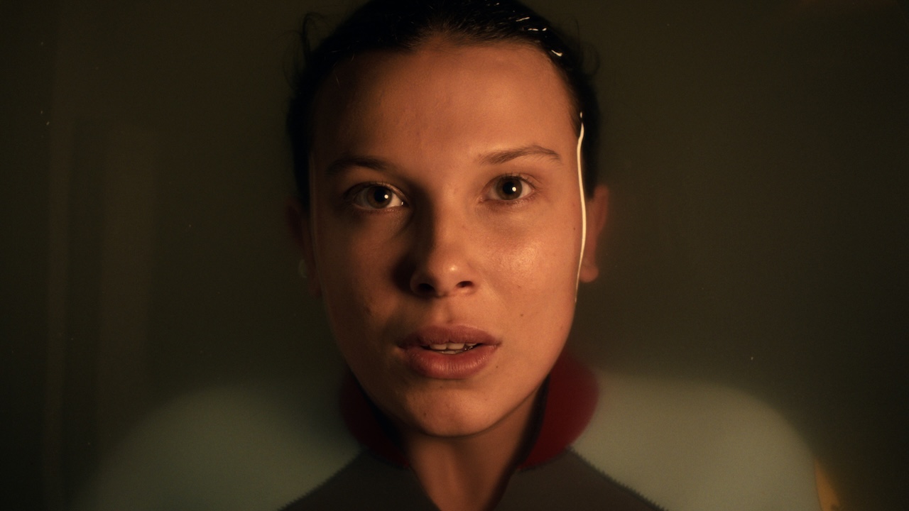 Eleven's face sticking out of water in Stranger Things Season 5