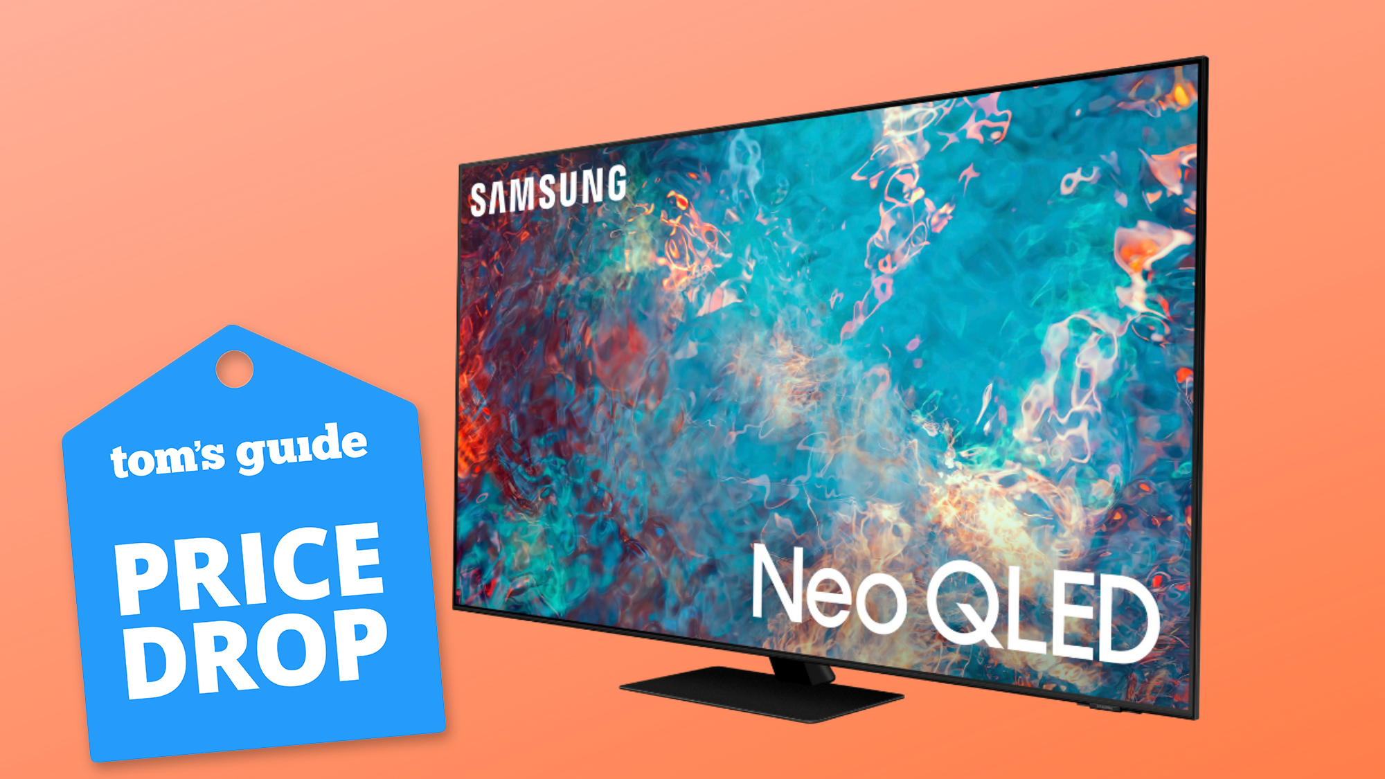 Image showing a 75-inch Neo QLED Samsung TV