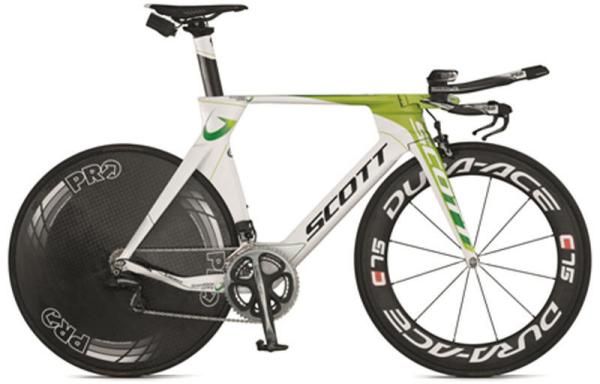 ...And they also gave us a glimpse of their time trial bike, the Scott Plasma.