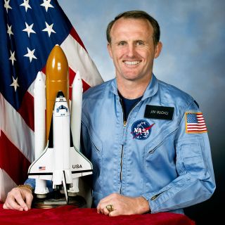 NASA portrait of astronaut James "Jim" Buchli from 1987.