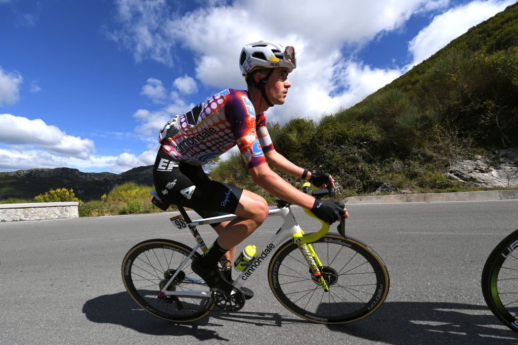 MATERA ITALY OCTOBER 08 James Whelan of Australia and Team EF Pro Cycling Breakaway during the 103rd Giro dItalia 2020 Stage 6 a 188km stage from Castrovillari to Matera 401m girodiitalia Giro on October 08 2020 in Matera Italy Photo by Tim de WaeleGetty Images