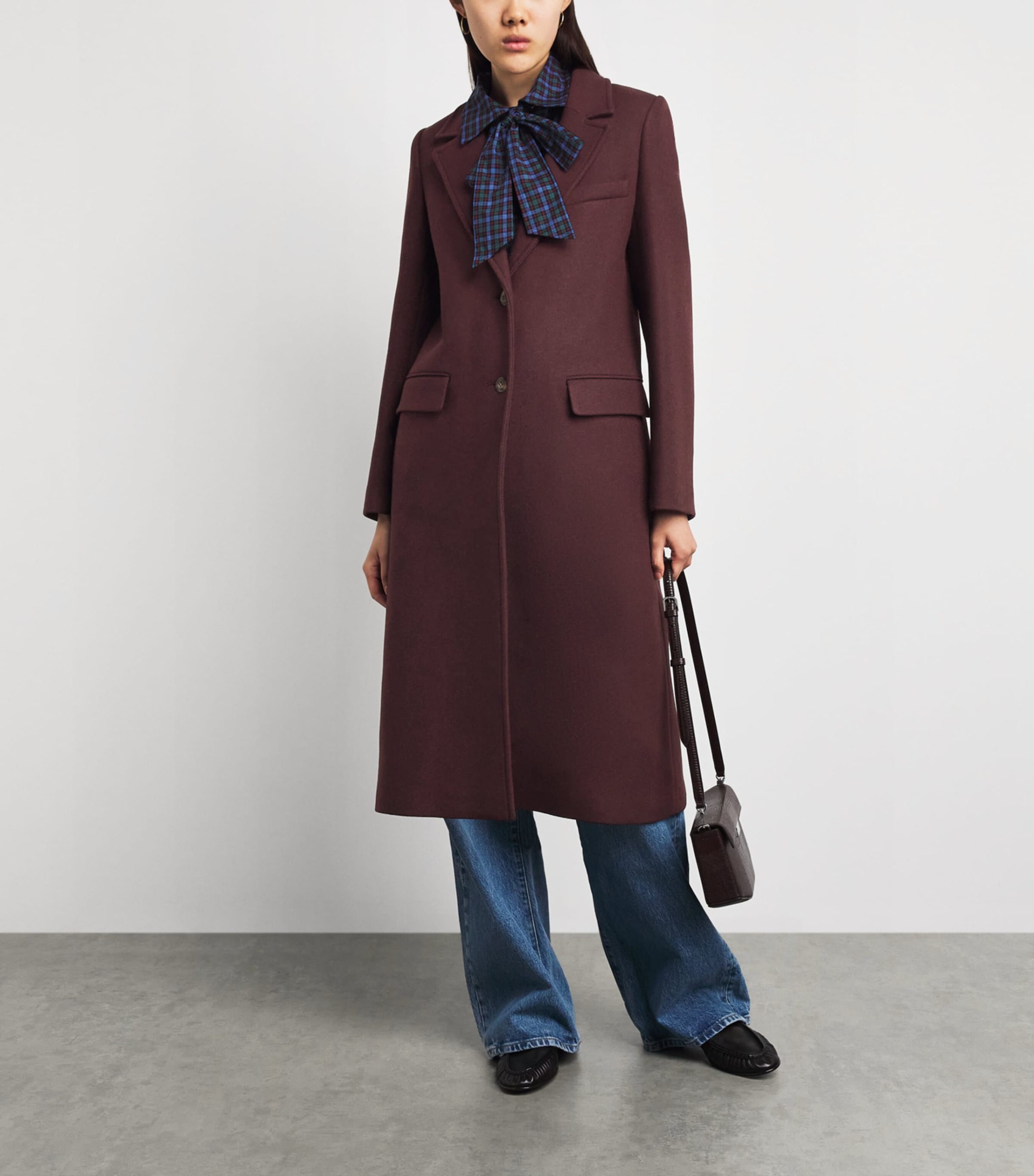 Claudie Pierlot Wool-Blend Long Coat