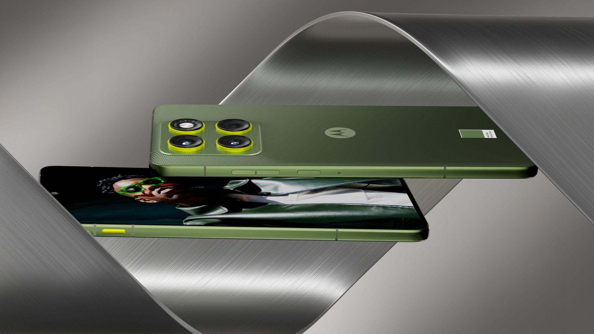 Motorola Edge 70 in leaked marketing image
