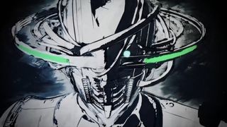 Screenshot from Romeo is a Dead Man reveal trailer.