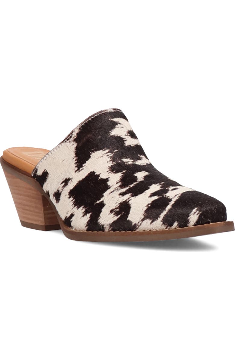 Calico Genuine Calf Hair Mule