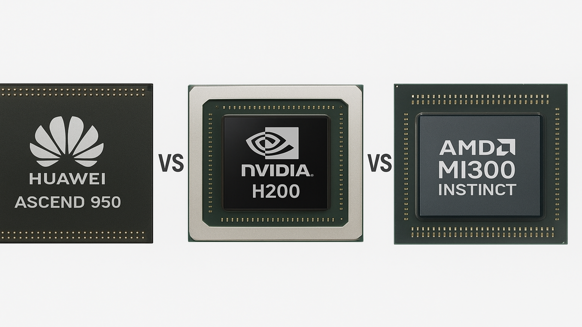 Huawei Ascend 950 vs Nvidia H200 vs AMD MI300 Instinct: How do they compare?