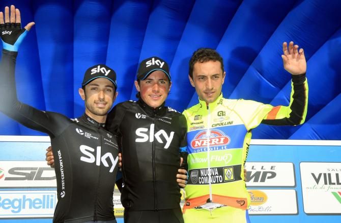 Dario Cataldo, Pete Kennaugh and Matteo Rabottini