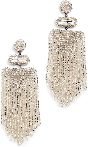 Deepa Gurnani, Deepa Gurnani Women&#039;s Deepa by Deepa Gurnani Jody Earrings, Silver, One Size