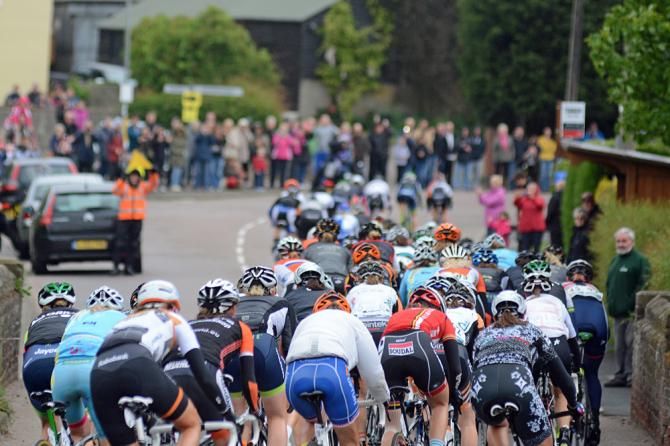 Crowds line the roads for the Women's Tour