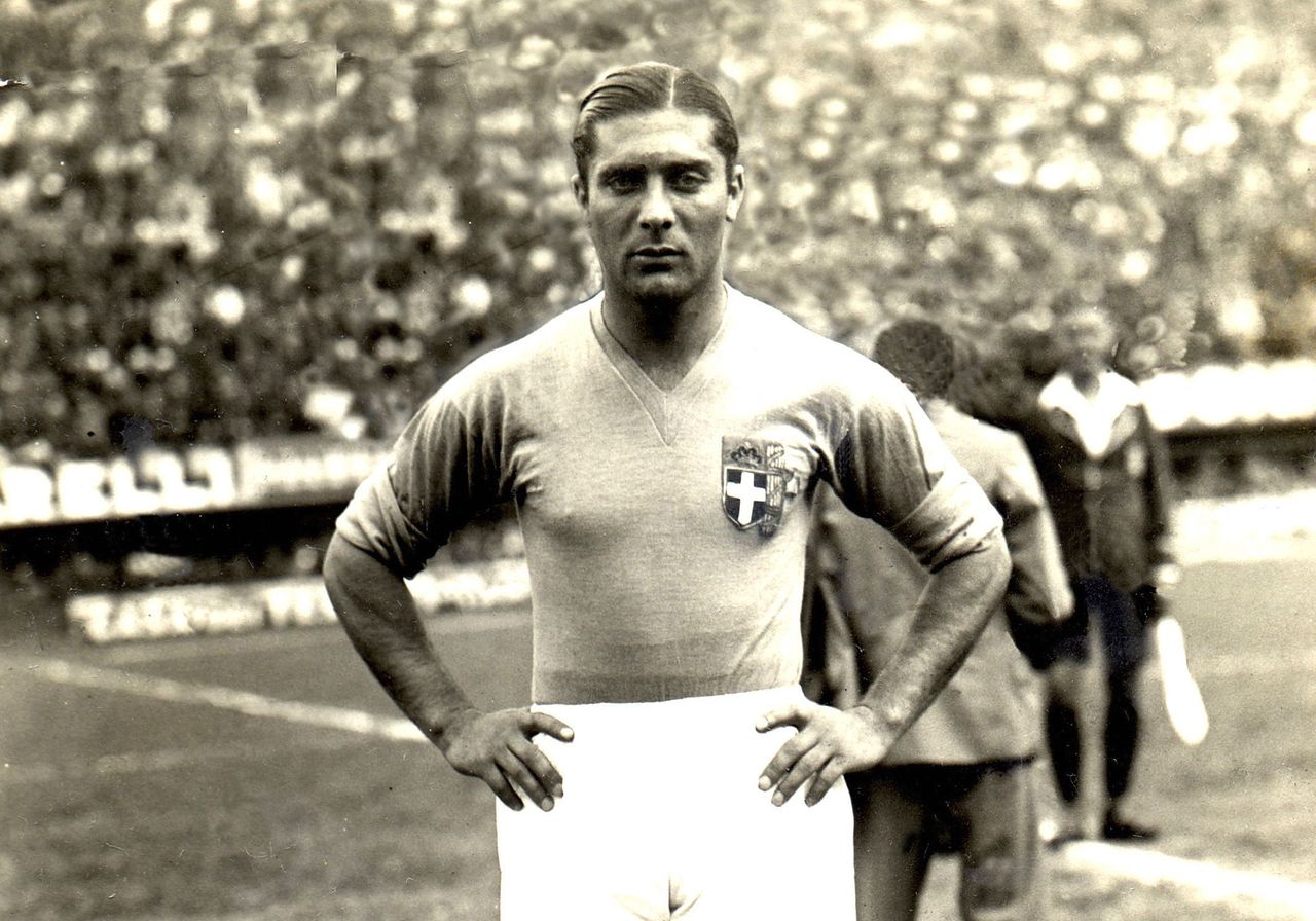 Giuseppe Meazza of Italy at the 1934 World Cup