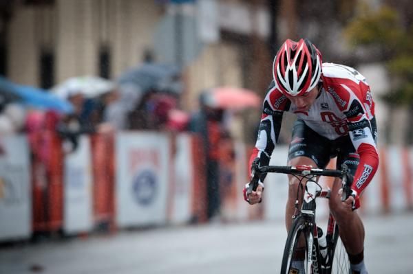 Patty Bevin (Bissell) put his head down on the short laps and never looked back.