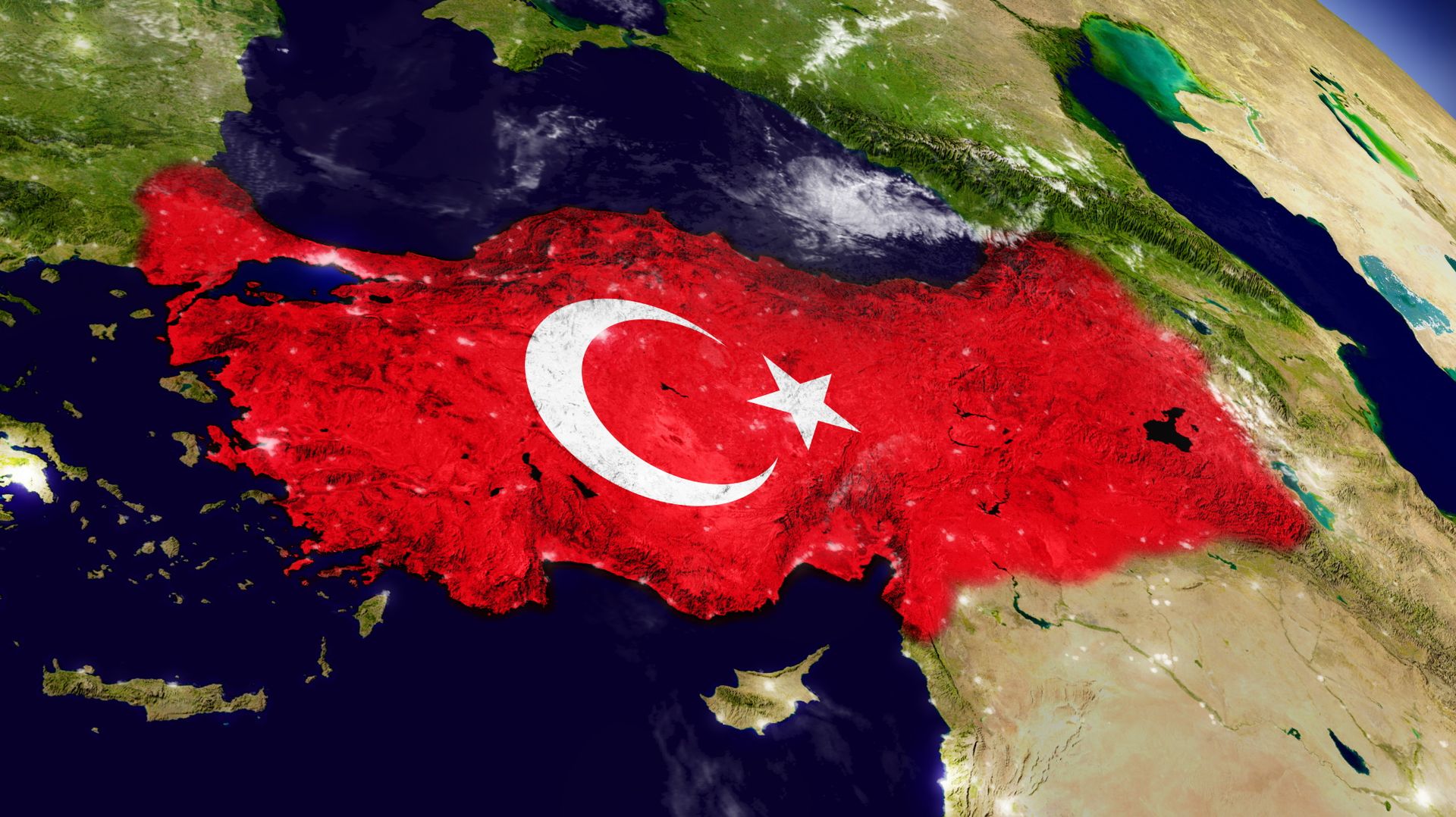Флаги стран мира Турция
