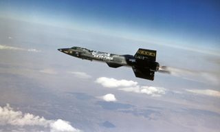 The X-15 rocket plane flew 199 times between 1959 and 1968.
