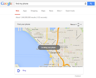 Google 'Find My Phone'