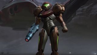 Samus Aran is suited up in Metroid Prime 4: Beyond