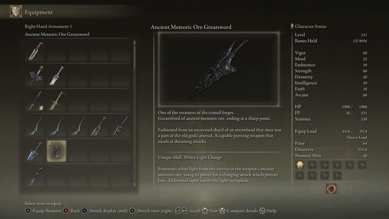 Elden Ring: Shadow of the Erdtree legendary weapons - Ore Greatsword lore