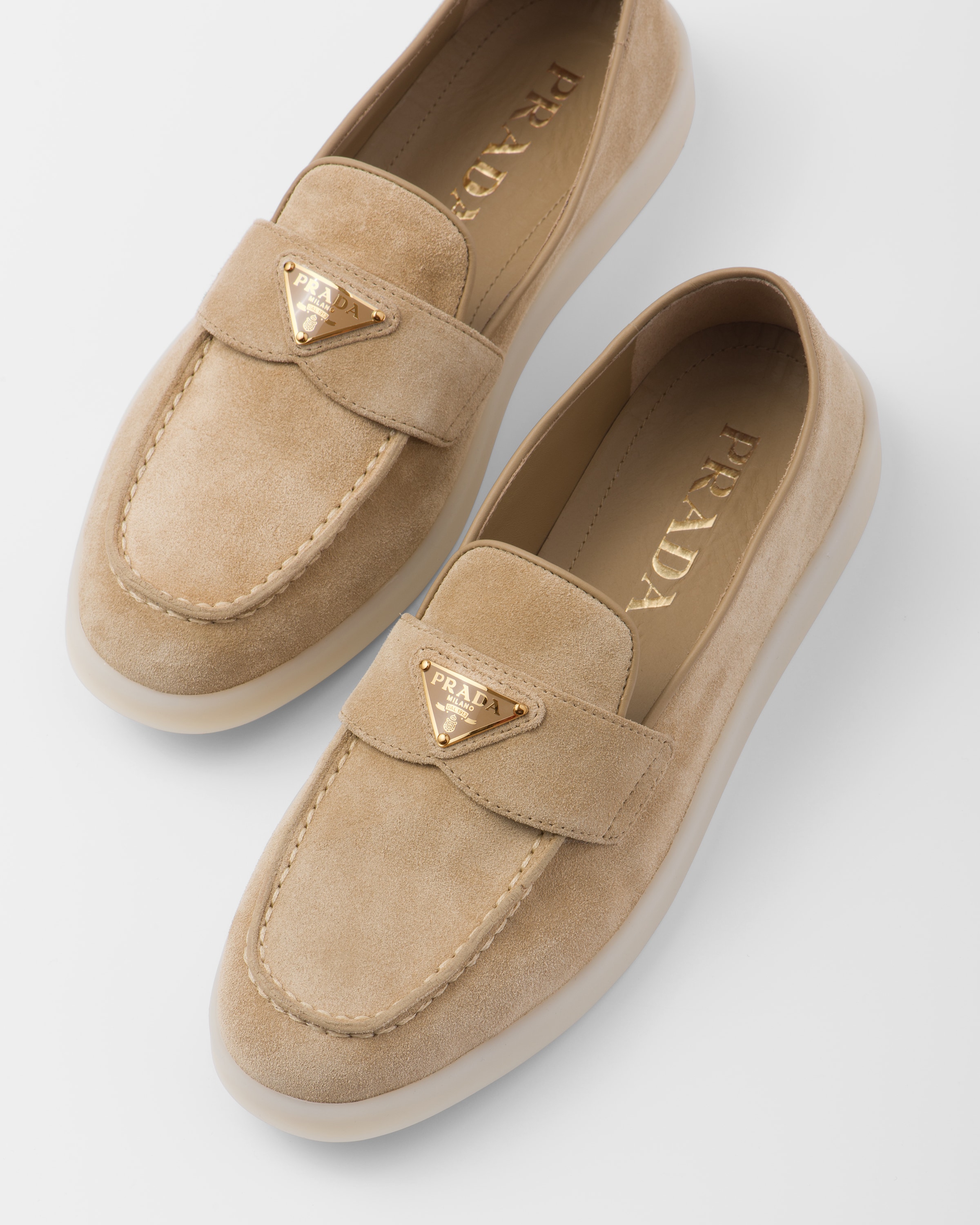 Tan Suede Leather Loafers