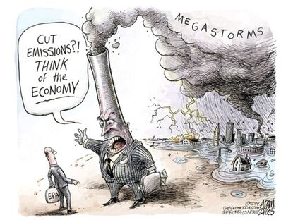 Political cartoon EPS rules emissions