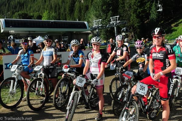 The Under 23 women at staging