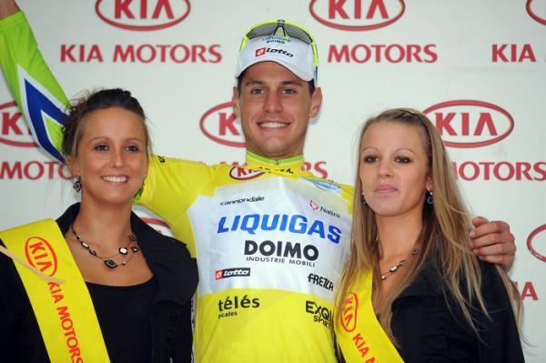 Jacopo Guarnieri (Liquigas - Doimo) takes over the overall lead after stage two.