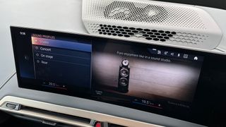 In-car surround sound: Bowers & Wilkins Diamond Surround Sound (BMW iX)