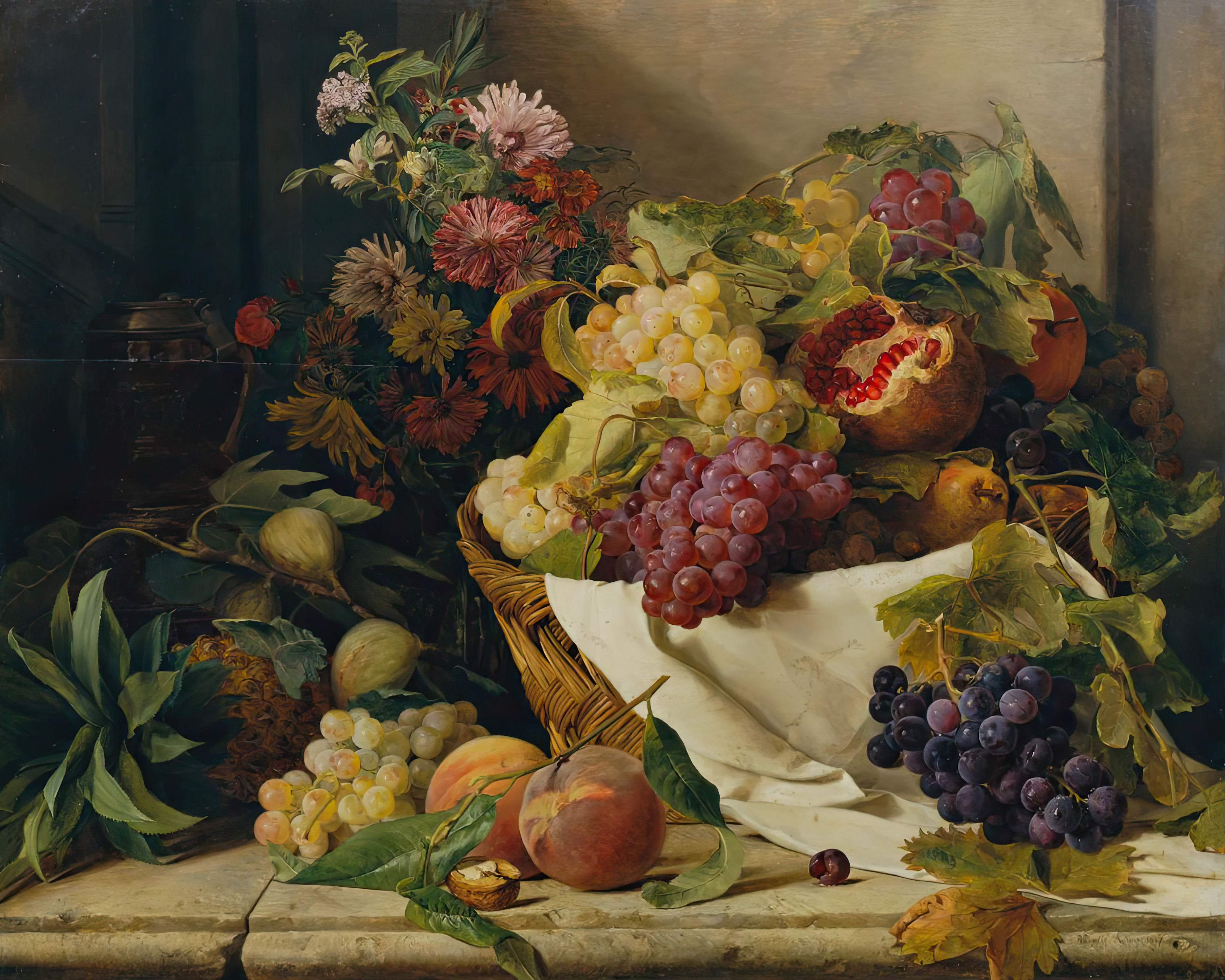 Painting of a fruit bowl