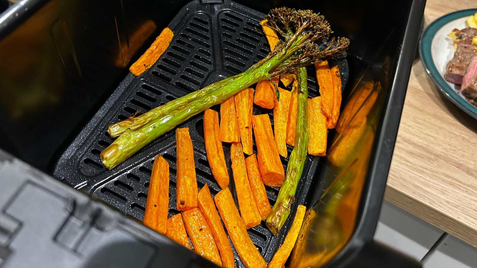 Vegetables cooked using Russell Hobbs Satisfry air fryer