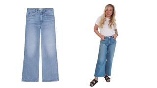 Fashion Editor Antonia Kraskowski tries on Frame jeans