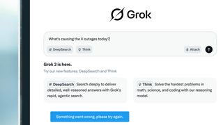 A laptop screen showing the Grok AI assistant on X or Twitter