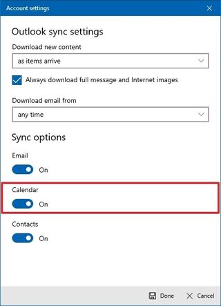 Windows 10 Calendar fix sync issue