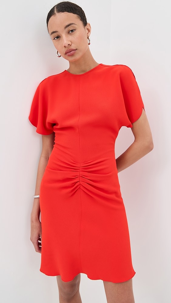 Victoria Beckham Gathered Waist Mini Dress