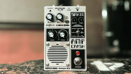A photo showing the Death by Audio/Rainger FX Amp Crash Pedal and Mini-Amp