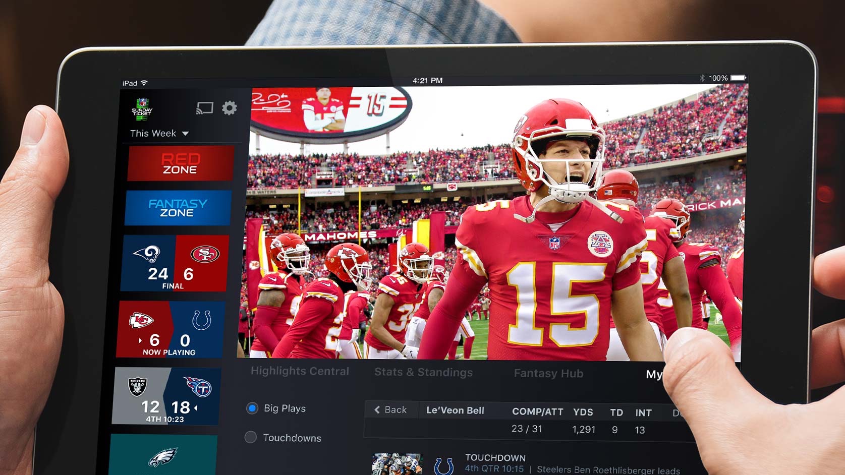 Learn about NFL Sunday Ticket on   TV and   