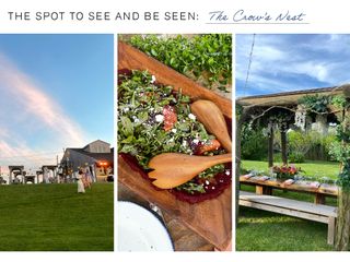 A collage of images highlighting Athena Calderone's travel guide to the Hamptons.