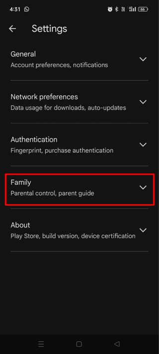 How to put parental control on Android 17