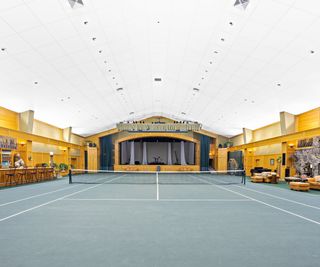 Tennis Court in the Yankee Candle Founder Estate
