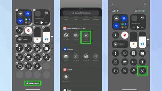 iOS 18.4 accessing Visual Intelligence through the Control Centre