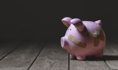 injured piggy bank 