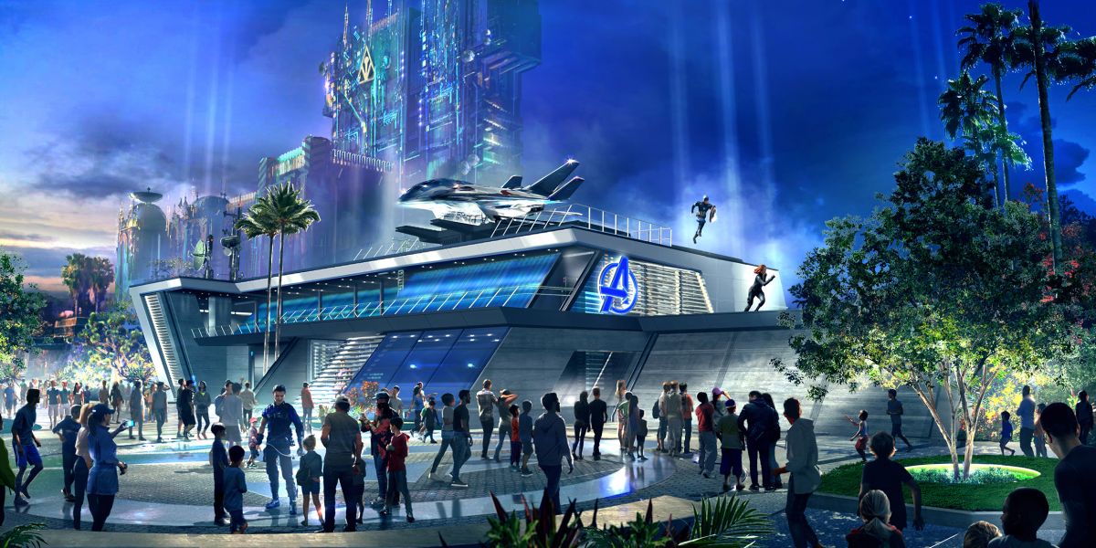 Avengers Campus concept art