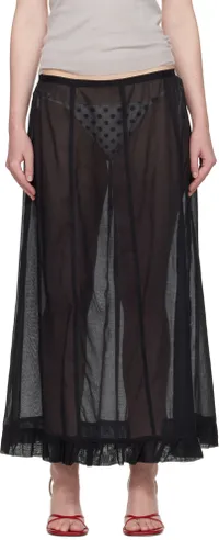 Paloma Wool Black Andolini Maxi Skirt