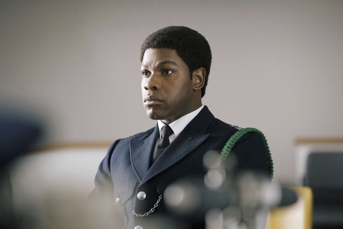 John Boyega plays Metropolitan Police officer Leroy Logan in &quot;Small Axe.&quot;