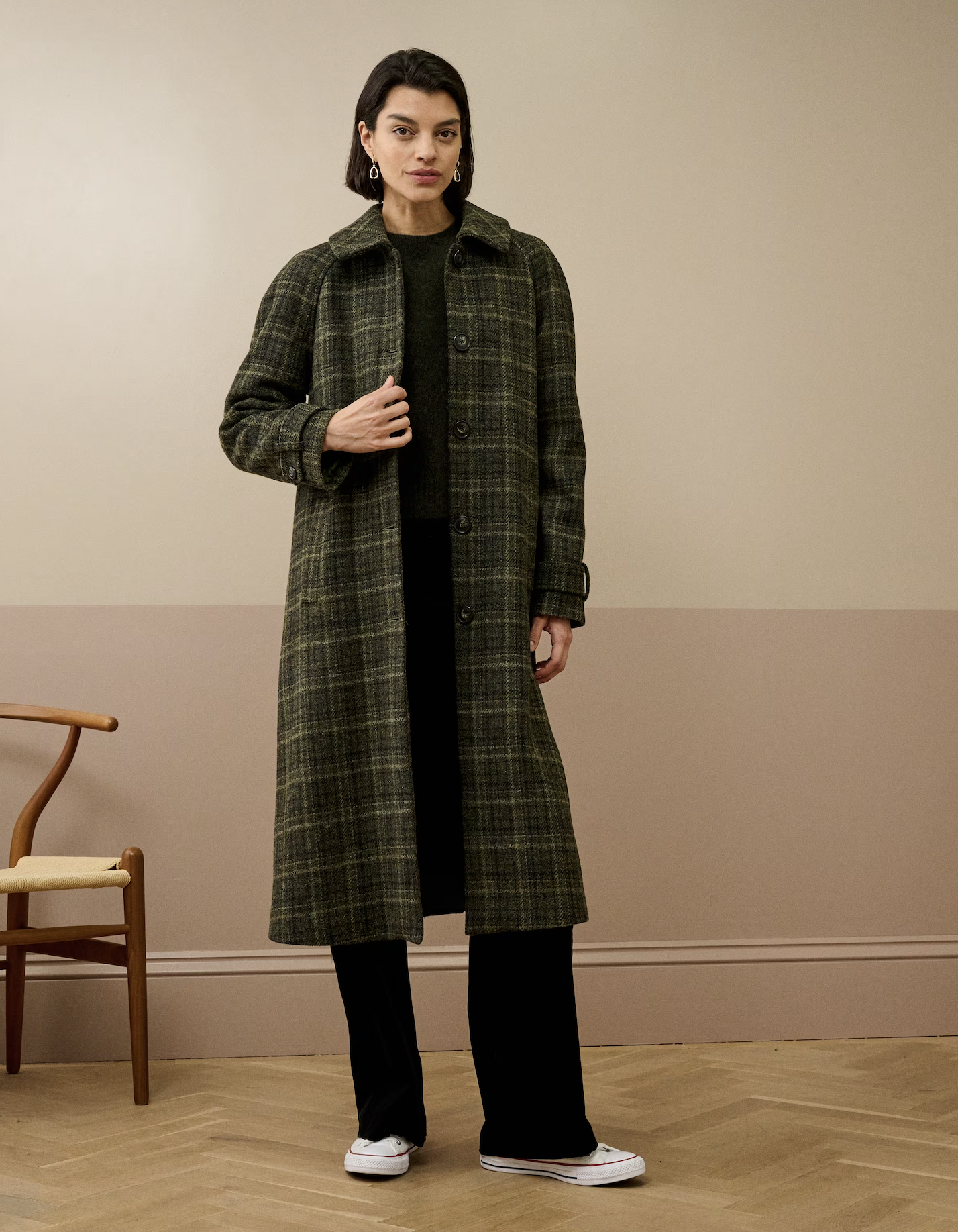 Brora, Harris Tweed Check Coat