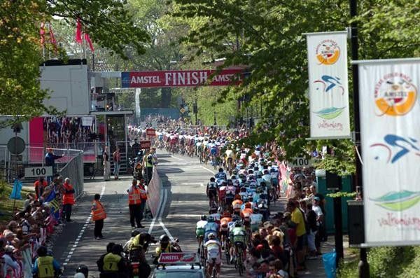 The finish, but there are still more kilometres to go.
