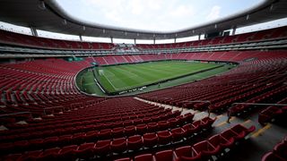 Shot of Guadalajara Stadium prior to the Colombia vs DR Congo match at World Cup 2026