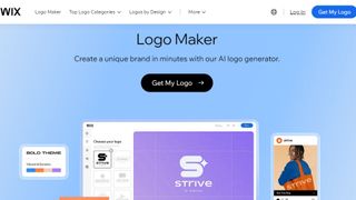 Website screenshot for Wix Logo Maker