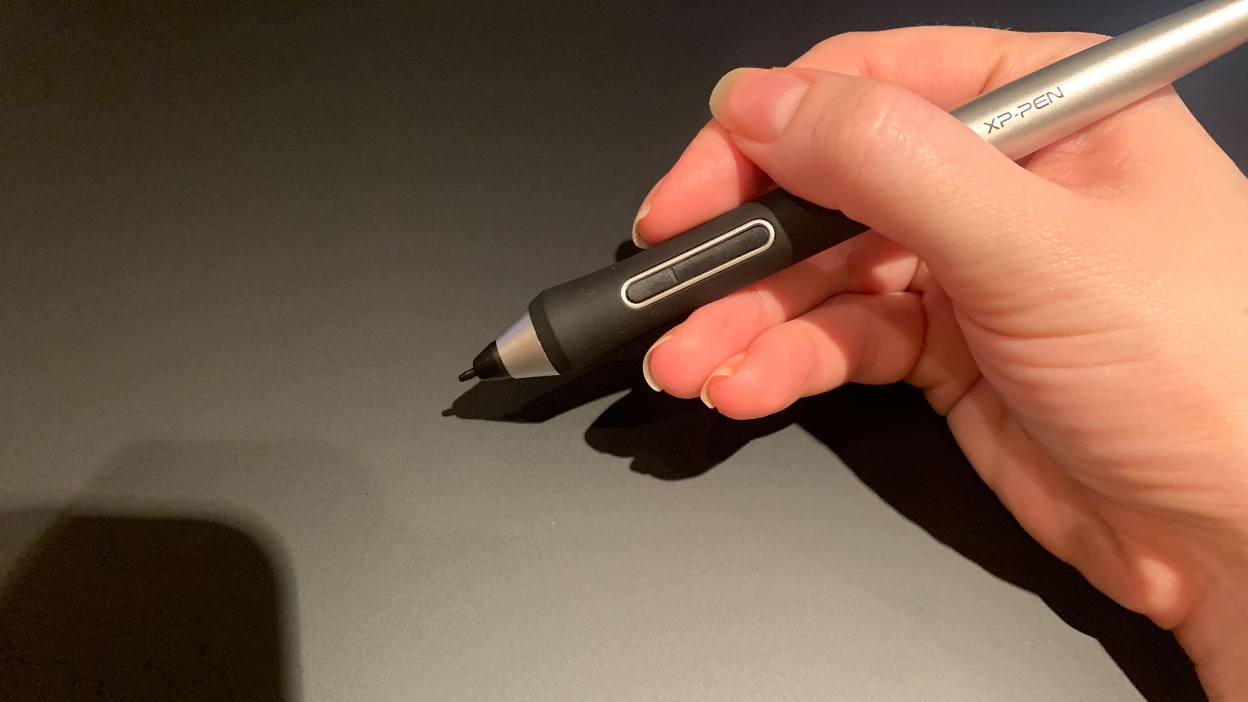 XPPen Deco Pro stylus in use